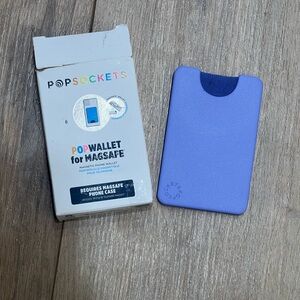 PopSockets Purple PopWallet for MagSafe Phone Case in box